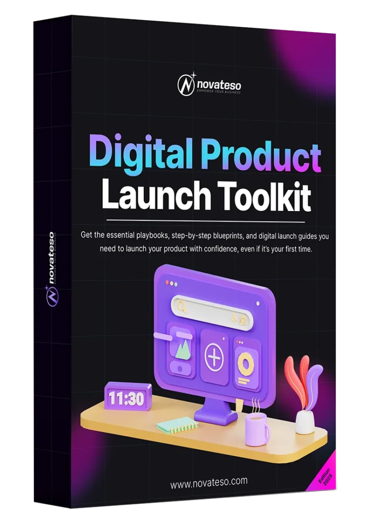 Digital product launch toolkit with templates, strategy decks, and ready-to-use playbooks.